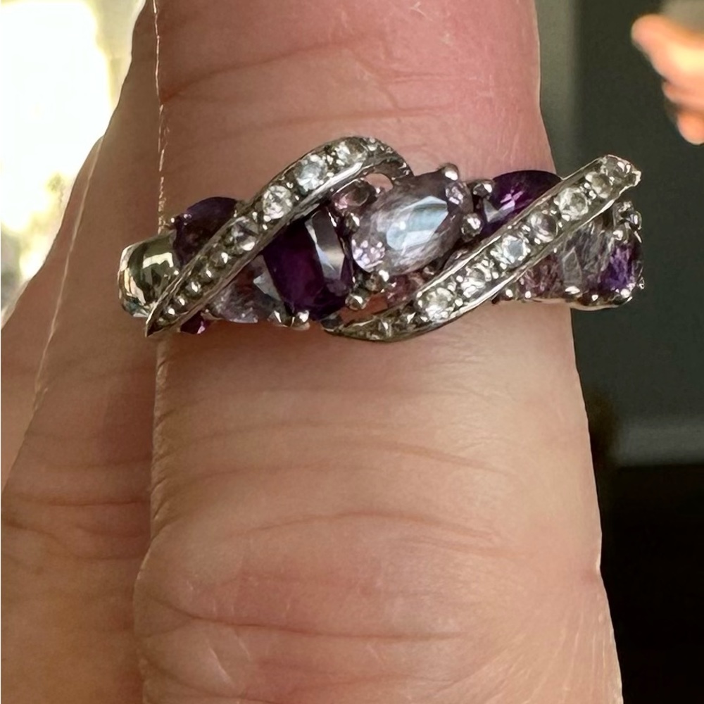 Amethyst Ring With Different Colored Amethyst And… - image 6